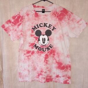 Mickey Mouse Red Tie-Dye Kids Shirt